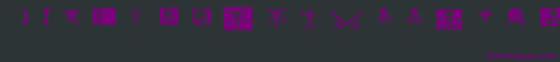 pirates pw Font – Purple Fonts on Black Background