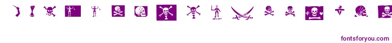 Шрифт pirates pw – фиолетовые шрифты на белом фоне