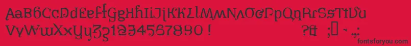 PIRATESBONNEY Font – Black Fonts on Red Background