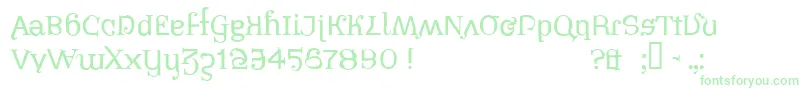 PIRATESBONNEY Font – Green Fonts on White Background