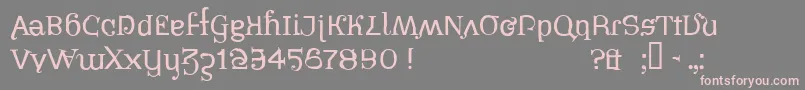 PIRATESBONNEY Font – Pink Fonts on Gray Background