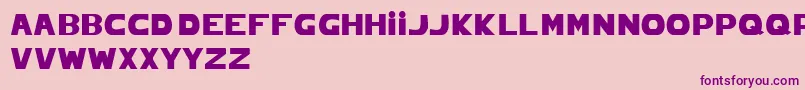 pirelli Font – Purple Fonts on Pink Background