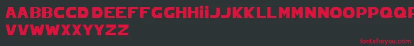 pirelli Font – Red Fonts on Black Background