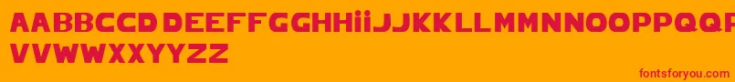 pirelli Font – Red Fonts on Orange Background