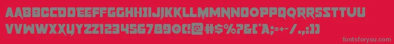 pistoleer Font – Gray Fonts on Red Background