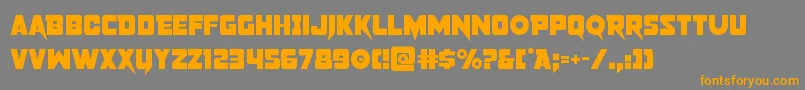 pistoleer Font – Orange Fonts on Gray Background