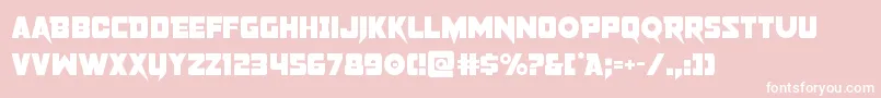 pistoleer Font – White Fonts on Pink Background