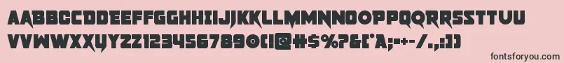 pistoleerbold Font – Black Fonts on Pink Background