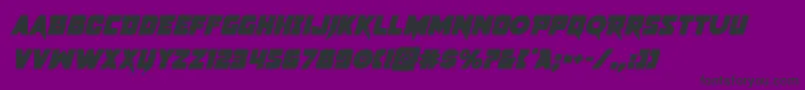 pistoleerboldital Font – Black Fonts on Purple Background