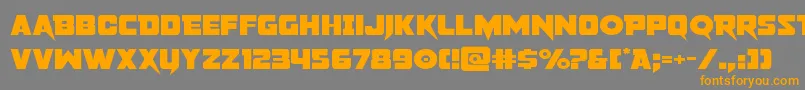 pistoleerexpand Font – Orange Fonts on Gray Background