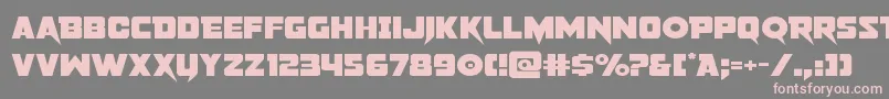 pistoleerexpand Font – Pink Fonts on Gray Background