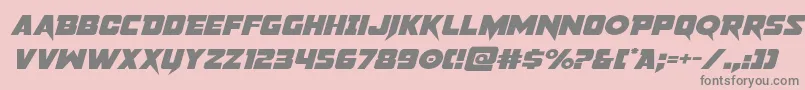 pistoleerexpandital-Schriftart – Graue Schriften auf rosa Hintergrund