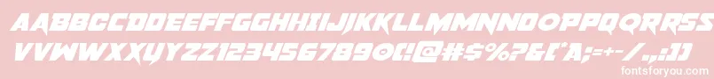 pistoleerexpandsuperital Font – White Fonts on Pink Background