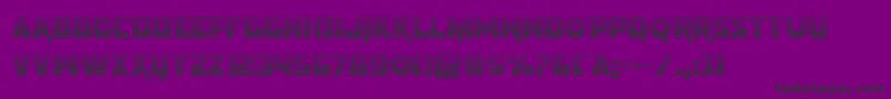 フォントpistoleergrad – 紫の背景に黒い文字