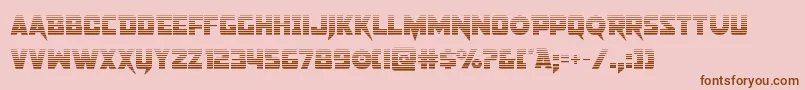 pistoleergrad Font – Brown Fonts on Pink Background