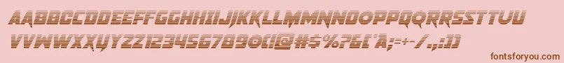 pistoleergradital Font – Brown Fonts on Pink Background