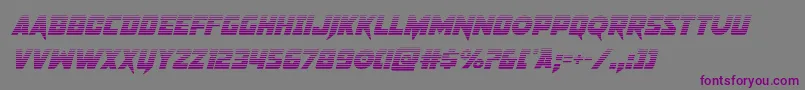 pistoleergradital Font – Purple Fonts on Gray Background