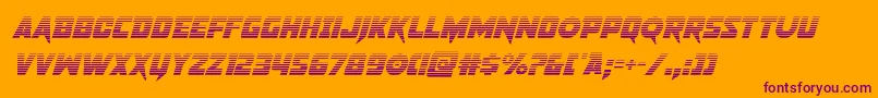 pistoleergradital Font – Purple Fonts on Orange Background