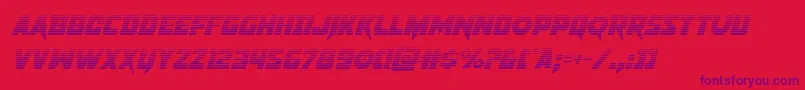 pistoleergradital-Schriftart – Violette Schriften auf rotem Hintergrund