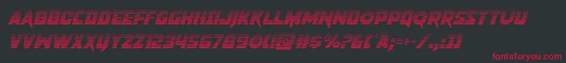 pistoleergradital Font – Red Fonts on Black Background