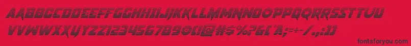pistoleergradsuperital Font – Black Fonts on Red Background