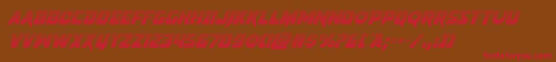 pistoleergradsuperital Font – Red Fonts on Brown Background