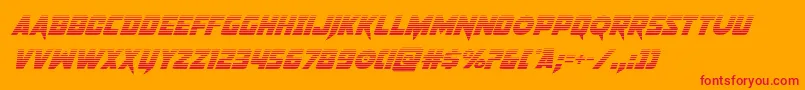 pistoleergradsuperital Font – Red Fonts on Orange Background