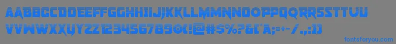 pistoleerhalf Font – Blue Fonts on Gray Background
