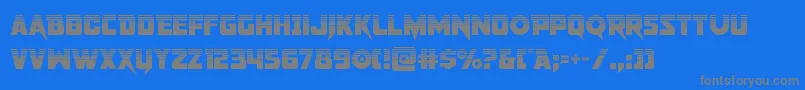 pistoleerhalf Font – Gray Fonts on Blue Background