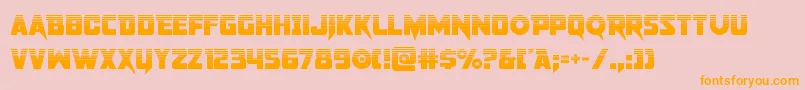 pistoleerhalf Font – Orange Fonts on Pink Background