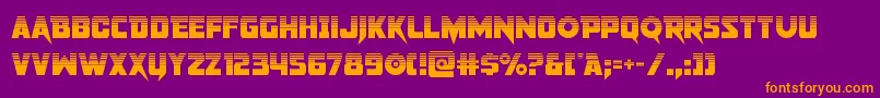 pistoleerhalf Font – Orange Fonts on Purple Background