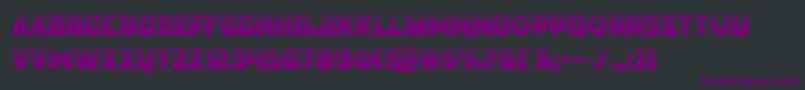 pistoleerhalf Font – Purple Fonts on Black Background