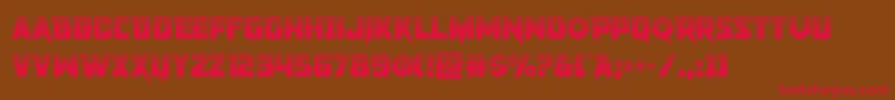 pistoleerhalf Font – Red Fonts on Brown Background