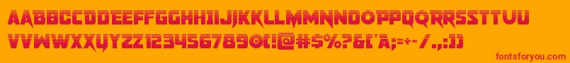 pistoleerhalf Font – Red Fonts on Orange Background