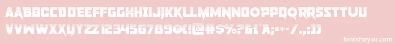 フォントpistoleerhalf – ピンクの背景に白い文字