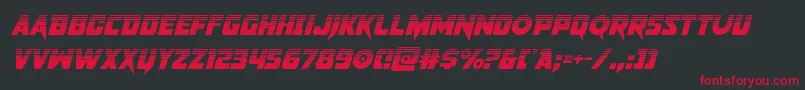 pistoleerhalfital Font – Red Fonts on Black Background