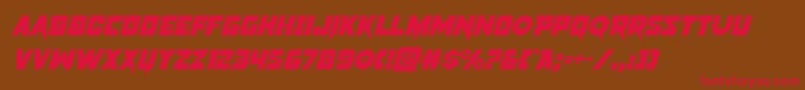 pistoleerital Font – Red Fonts on Brown Background