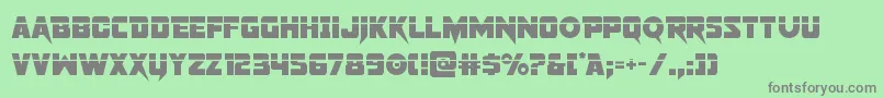 pistoleerlaser Font – Gray Fonts on Green Background