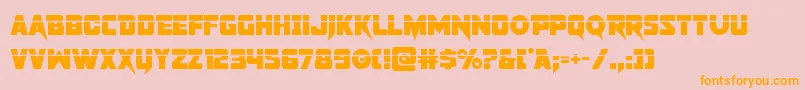 pistoleerlaser Font – Orange Fonts on Pink Background