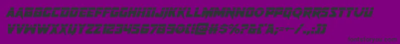 pistoleerlaserital Font – Black Fonts on Purple Background