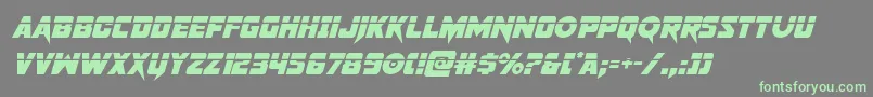 pistoleerlaserital Font – Green Fonts on Gray Background