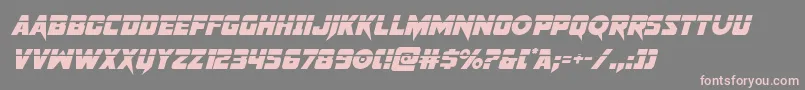 pistoleerlaserital Font – Pink Fonts on Gray Background