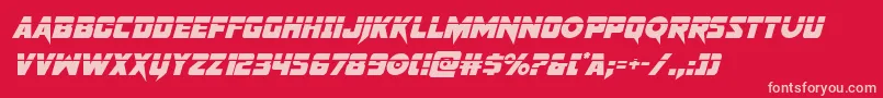 pistoleerlaserital Font – Pink Fonts on Red Background