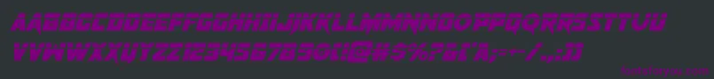 pistoleerlaserital Font – Purple Fonts on Black Background