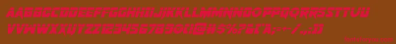 pistoleerlaserital Font – Red Fonts on Brown Background