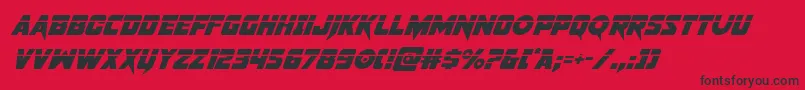 pistoleerlasersuperital Font – Black Fonts on Red Background