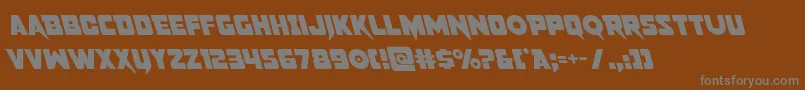 pistoleerleft Font – Gray Fonts on Brown Background