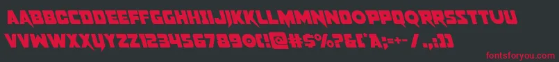 pistoleerleft Font – Red Fonts on Black Background