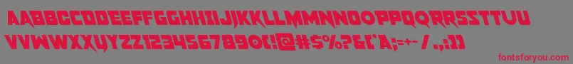 pistoleerleft Font – Red Fonts on Gray Background