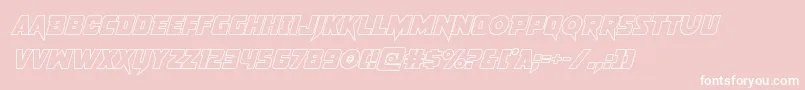 pistoleeroutital Font – White Fonts on Pink Background